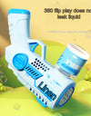Electric Automatic Led Light Bubble Machine Bubbles Gun Summer Beach Bath