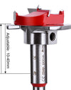 Forstner Drill Bit Diameter 35mm Carbide Hinge Hole Drill Bit Flat Wing Drill Hinge Reamer Adjustable Quickly Hole Puncher