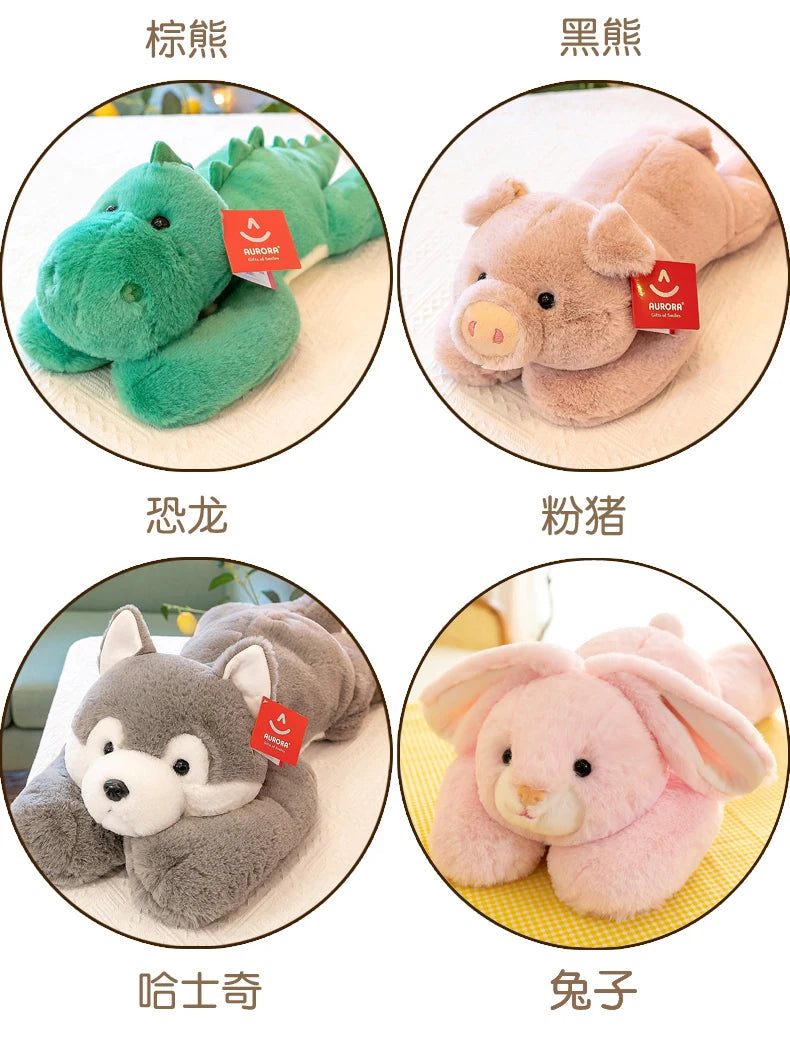 Party Bear Plush Sleeping Pillow Husky Doll Dinosaur Soft Doll Birthday Gift Girl