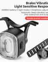 Smart Bicycle Brake Light IPx6 Taillight Type-C Bike Tail Rear Light Auto Stop LED Riding Warning Safety Cycling Light