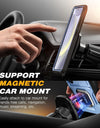 Bulit-in Ring Holder Case for Samsung Galaxy S24 with Tempered Glass Screen Protector Sliding Camera Cover Rugged Phone Case
