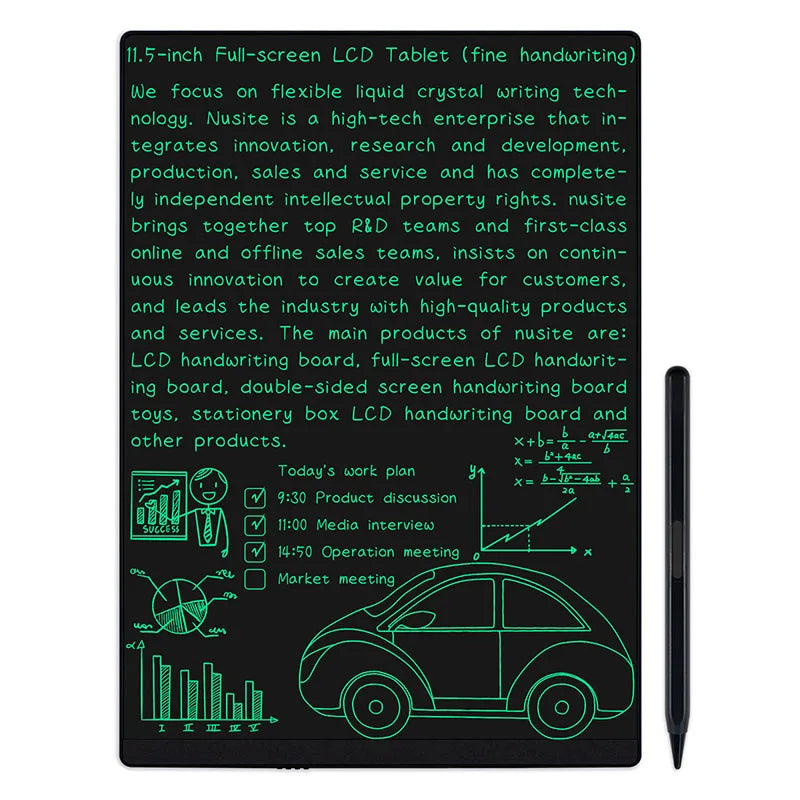 11.5-inch Full Screen Superfine Handwriting LCD Writing Tablet Electronic Drawing Board  Graffiti Painting Memo Learn Pads