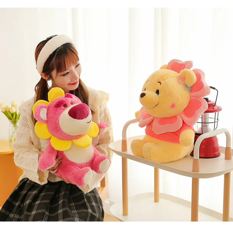 Sunflower Fairy Strawberry Bear Plush Stuffed Doll Toy