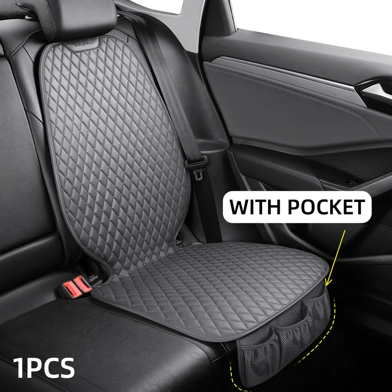 Karcle Car Seat Cover Protector for Child Kids PU Leather Car Seat Cover Mats Pad Protection Auto Rear Seat Covers Car Cushion