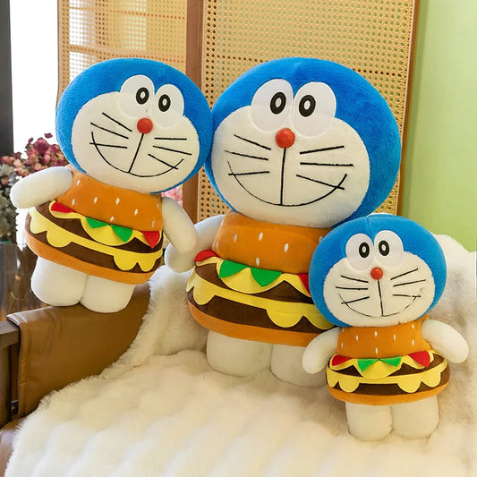 Large Blue Robot Cat Plush Stuffed Doll Toy