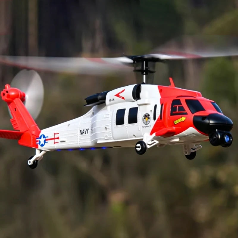 FB06 Black Hawk Remote Control Helicopter 4 Channel Optical Flow Positioning Simulation Model