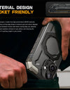 For iPhone 16 Plus Case with Camera Control Capture Button UB Grip Heavy Duty Rugged Magnetic Phone Case with Stand
