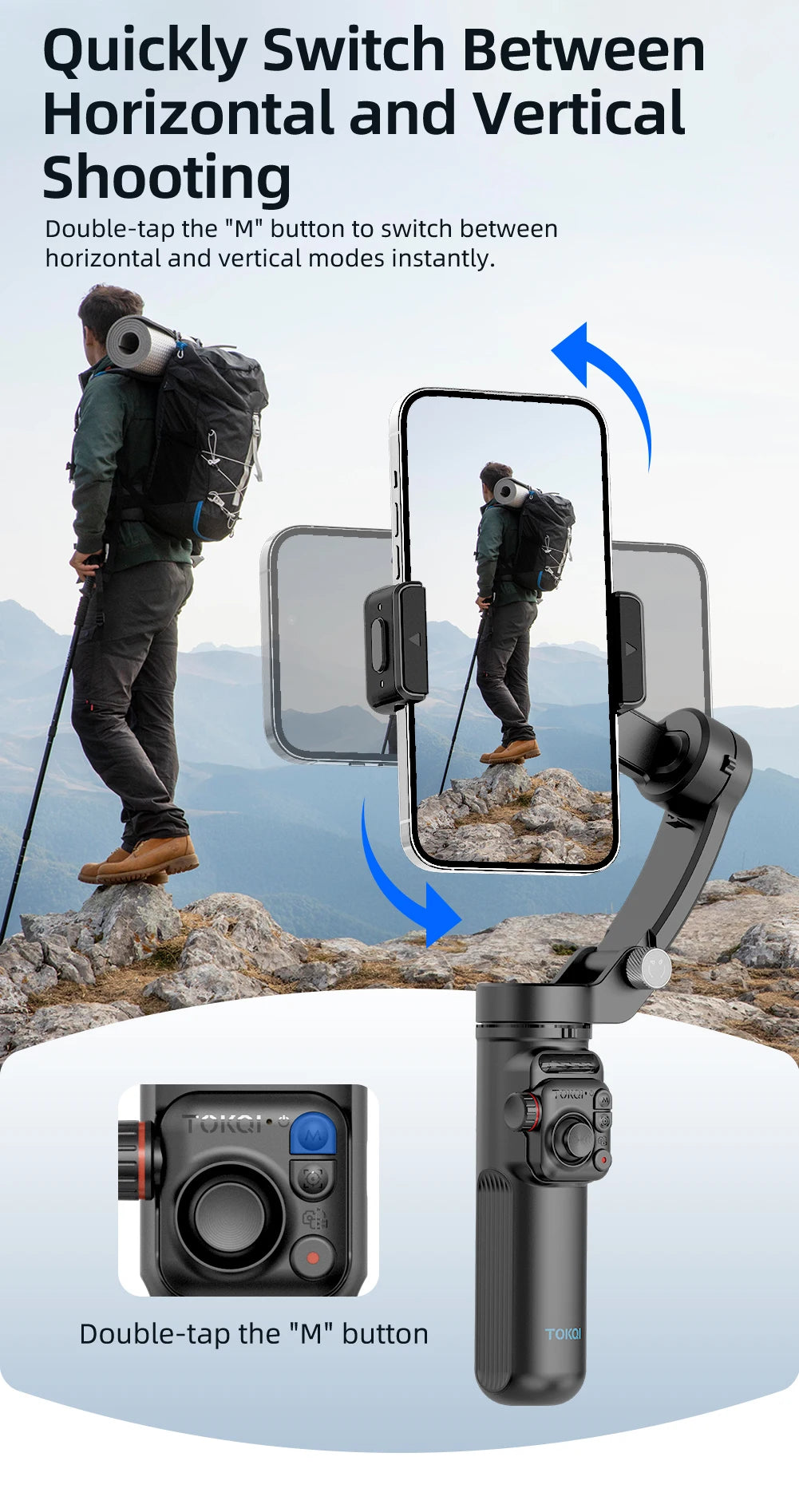 3-Axis Handheld Gimbal Stabilizer for Smartphone with Wireless Remote for iPhone Android Phone Face Tracking Tiktok Vlog
