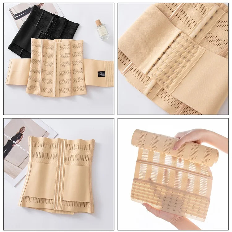 Double-Layer Waist Trainer Belt for Women – Slimming Tummy Wrap & Workout Shapewear