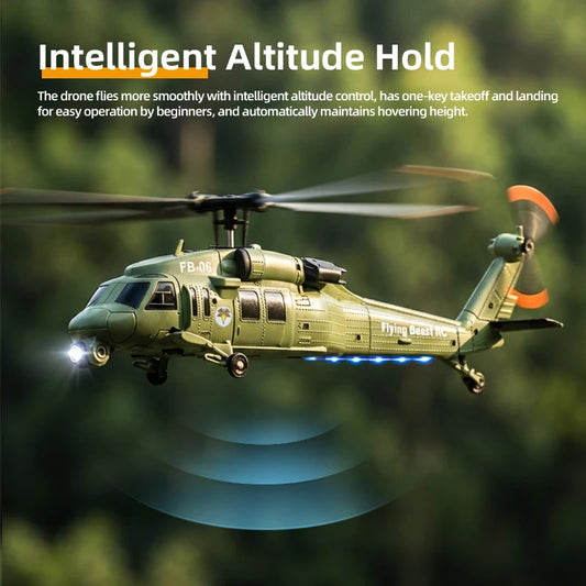 Black Hawk UH60 Remote Control Helicopter With Six Axis Gyroscope