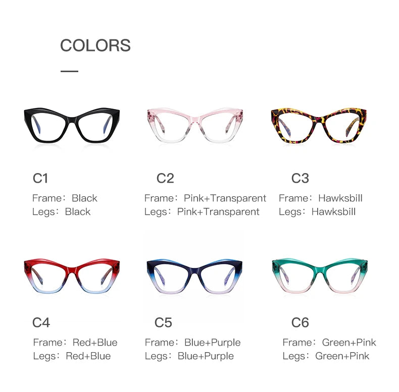 HONGMEI Reading glasses frames glasses woman anti blue light glasses women optical lenses with custom recipe 2197