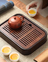 Tea Tray Household Small Dry Brewing And Draining Tea Set Office Tea Table Bamboo Tray Drainage Tea Tray Storage Tray
