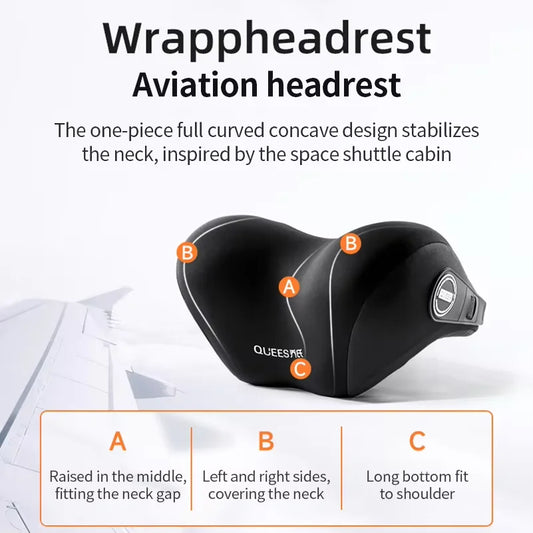 Universal Car Lumbar Support and Neck Pillow Cushion Set