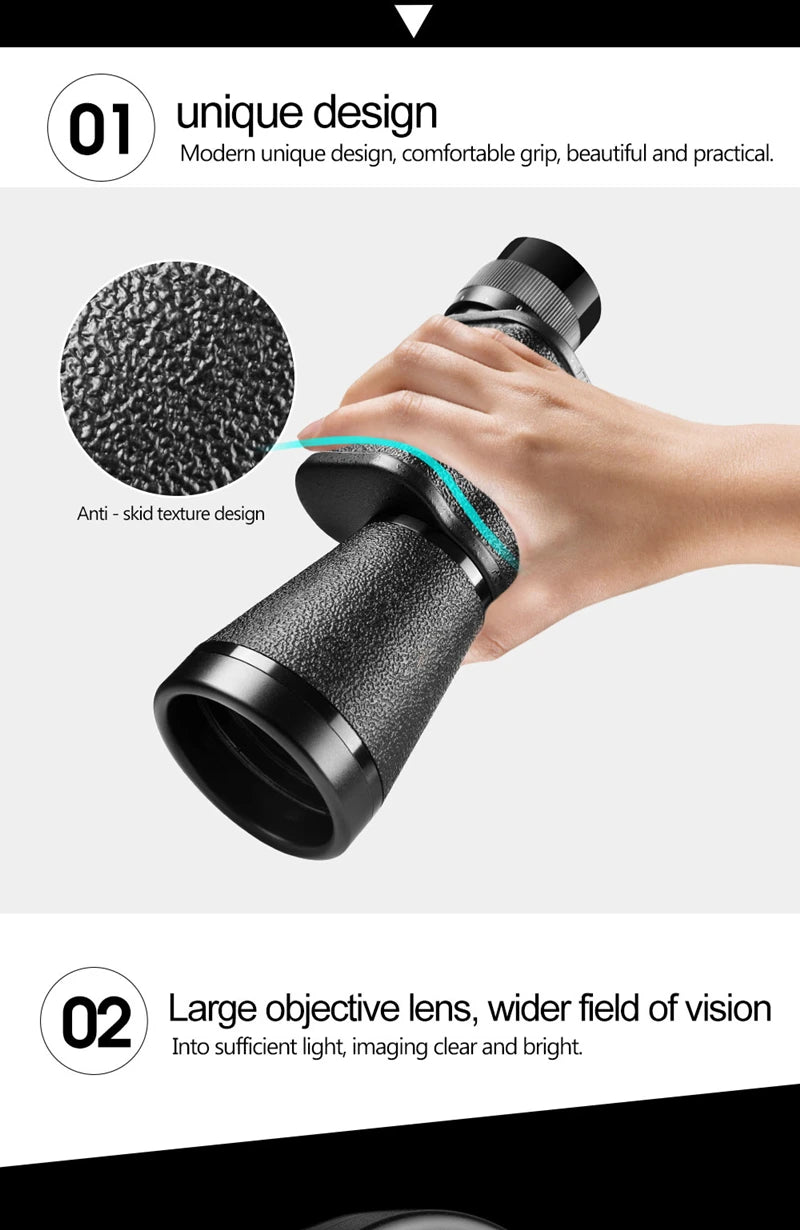 Metal 8X30 10X40 12X45 Military Monocular HD High Quality Portable Mini Telescope Captain Caribbean Pirates Spyglass Binoculars