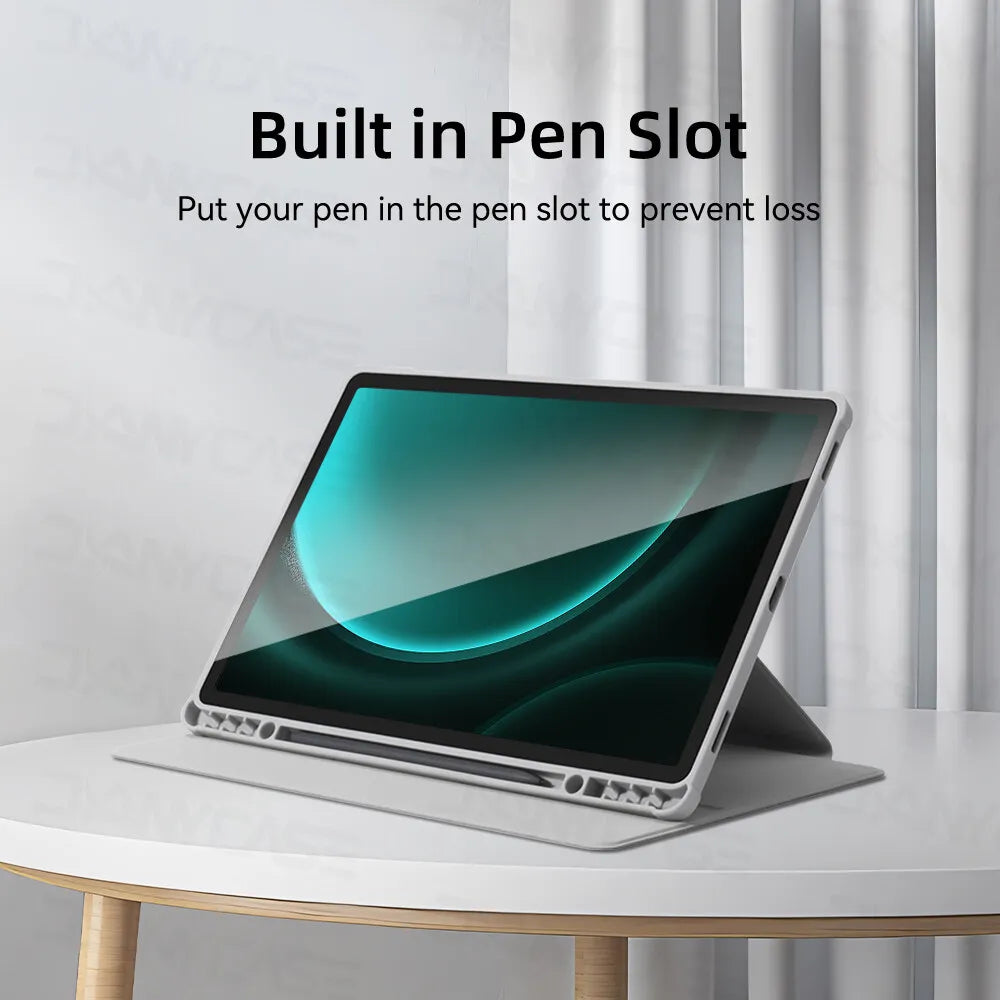 Case Fit Samsung Galaxy Tablet Case for S9 FE S6 lite Tab A9 A8 S7 S8 S9 and Plus FE Smart Auto Sleep Wake Function Acrylic Case