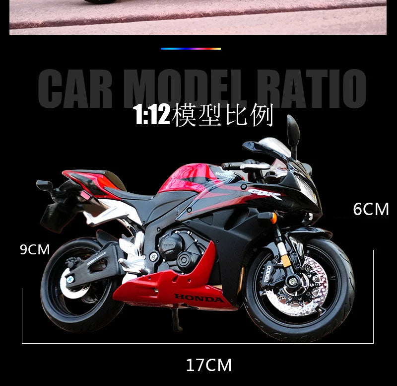1 12 Scale Honda CBR600RR Diecast Motorcycle Model