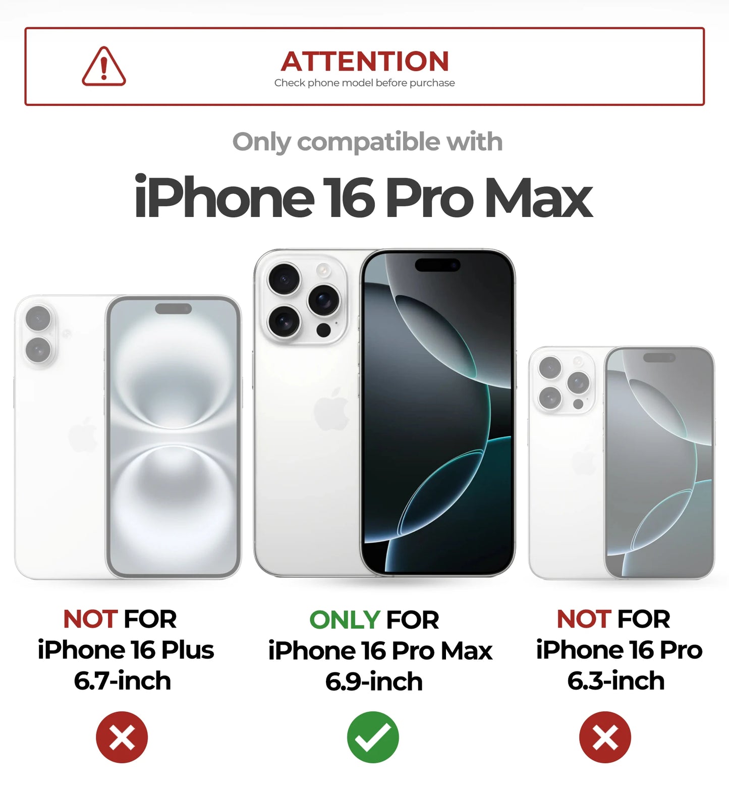 For iPhone 16 Pro Max  Case with Slide Camera Cover & Adjustable Kickstand Rugged Shockproof Protective Heavy-Duty Bumper Cases