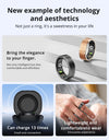 R03 Smart Ring Men Women, Battery Life 39 Days, Health Monitor, IP68 & 5ATM Waterproof, Multi-sport Mode