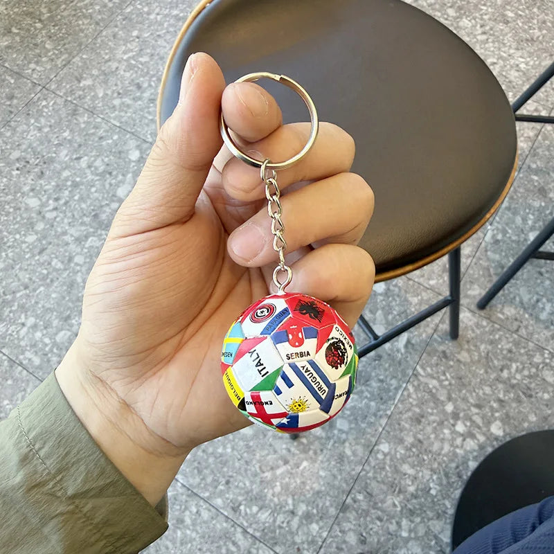 2026 Football Trophy Keychain Mini Champion Cup Soccer Fan Collectible