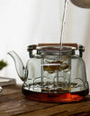 1000ml Lotus Shape Heat-resistant Glass Teapot With Tea Strainer Infuser  Steaming and Boiling Flower Puer Kungfu Beam Tea Pot