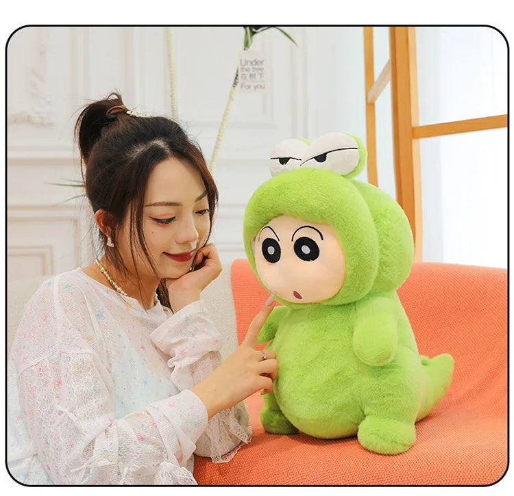 Green Crocodile Plush Toy Soft Cuddly Throw Pillow