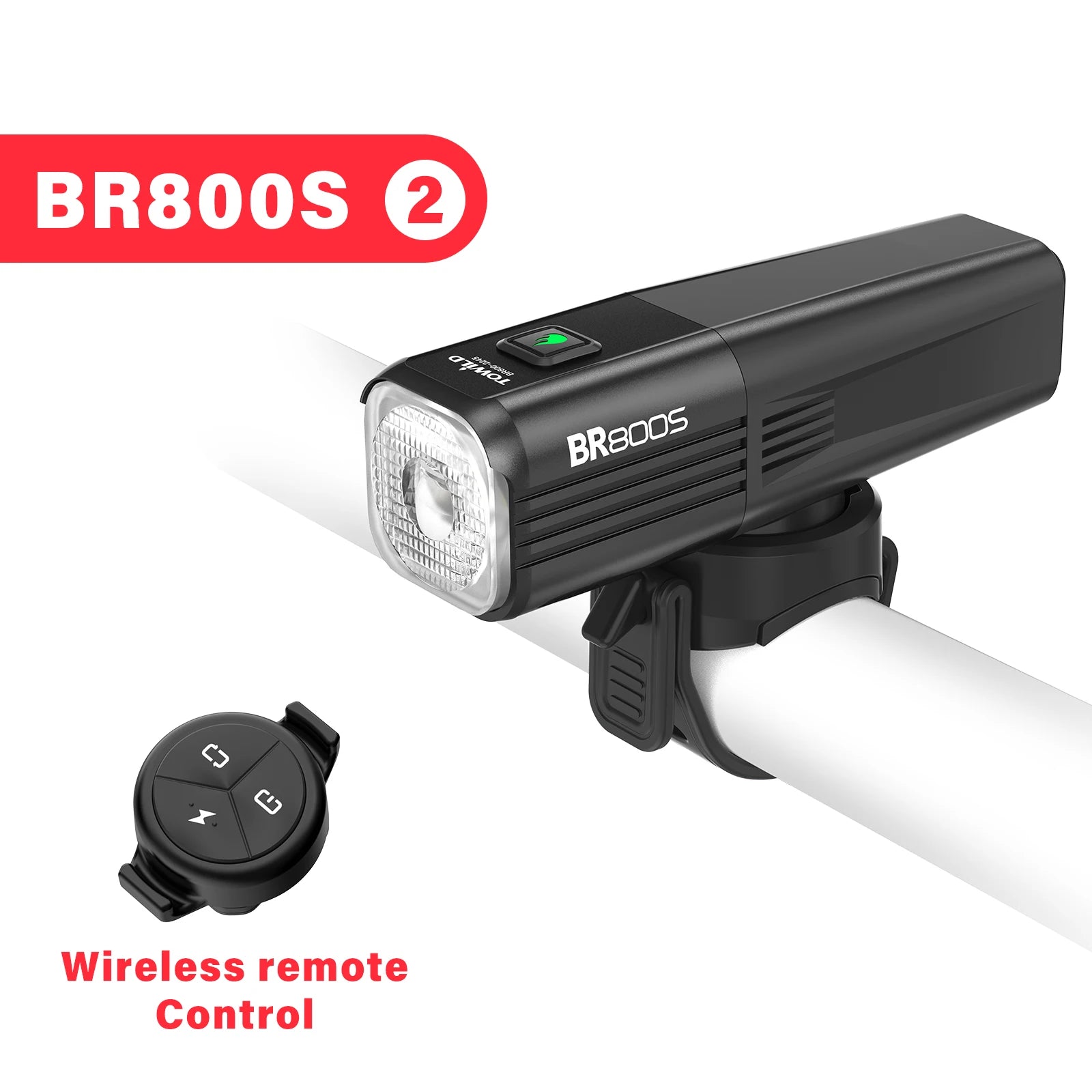 BR800S Bicycle Light 800LM Bike Light Battery replaceable Aluminum Front Lamp Type-C Charging Mtb Road Cycling Headlights