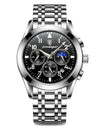 Men Watches Stainless Steel Top Luxury Fashion Business Wristwatch Waterproof Luminous Quartz Watches