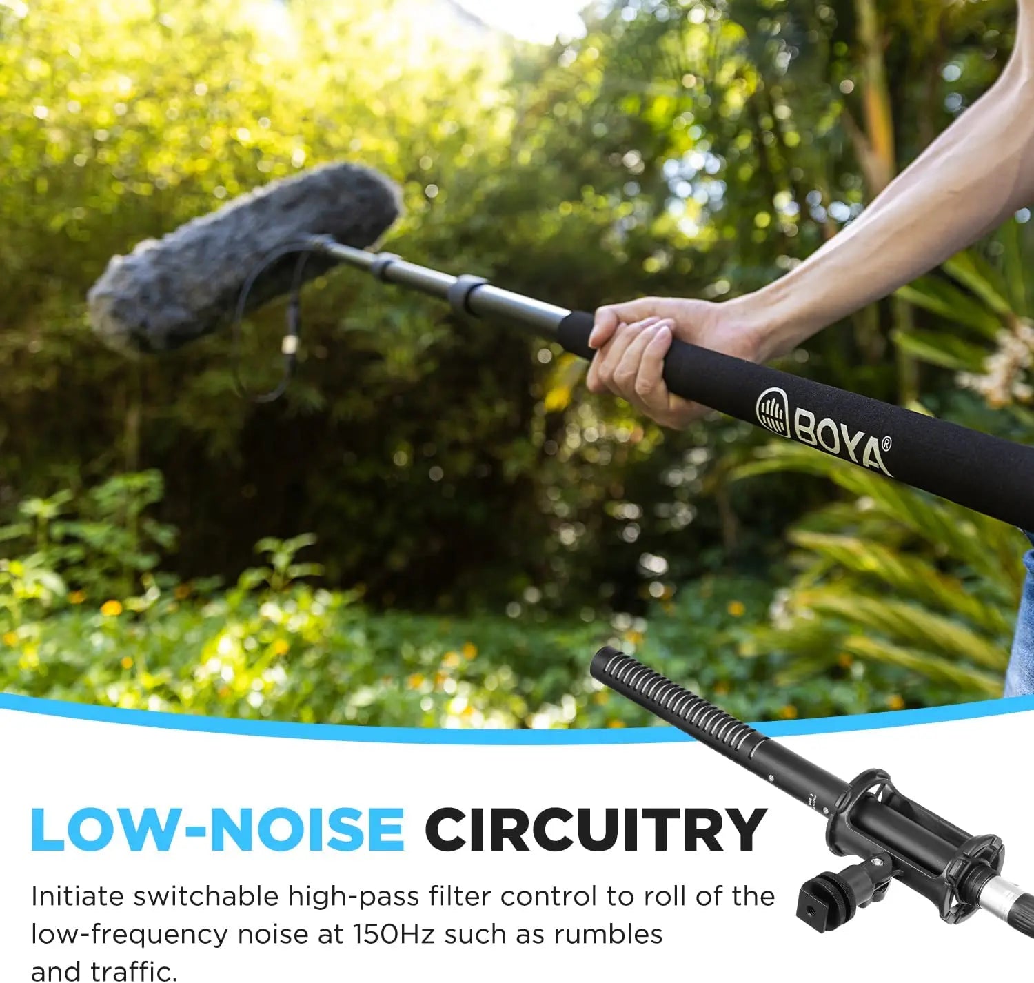 BY-BM6060 XLR Microphone Super-Cardioid Shotgun Condenser Microphone for DSLR Camcorder Film Making TV Program Interview