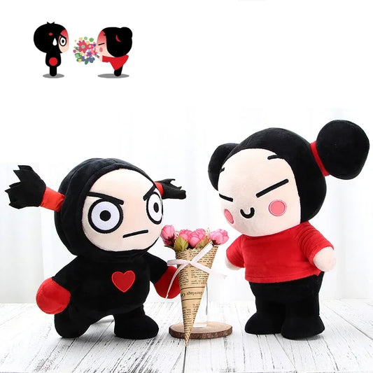 Kawaii Pucca Garu Plush Toy 30 cm Soft Stuffed Doll Pillow