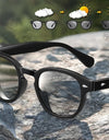 Photochromic Polarized Retro Round Sunglasses for Women