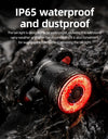 Smart Bicycle Rear Light Auto Brake Sensing Tail Light Waterproof Type-C Bike Taillight MTB Road Cycling Flashlight