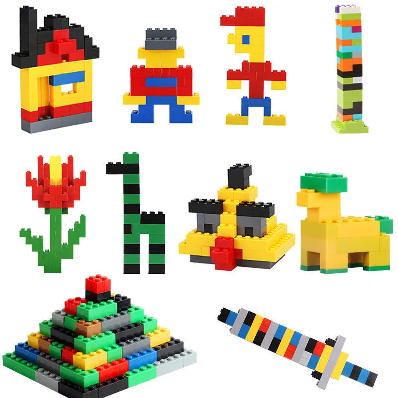 Kids DIY Building Blocks Set Toys Urban Classic Building Blocks Assembled Educational Toys for Boys Girls Christmas Gift