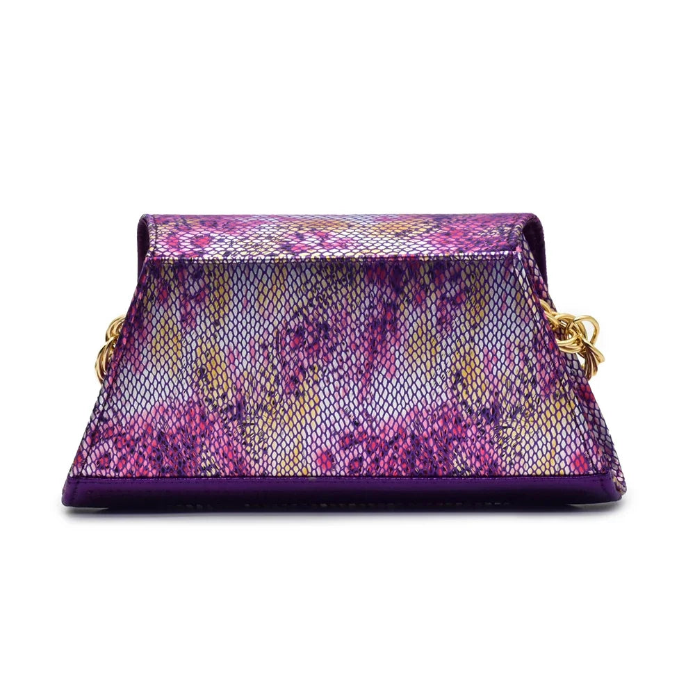 Purple Shoe and Bag Set for Party in Women  African Shoe and Bags Set for Party Elegant Rhinestone Wedding Shoes Bride