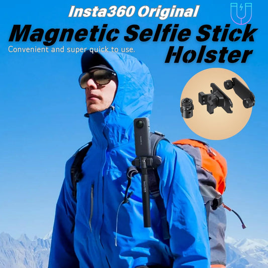 Magnetic Selfie Stick Holster Quick Release Holder for Insta360 Cameras
