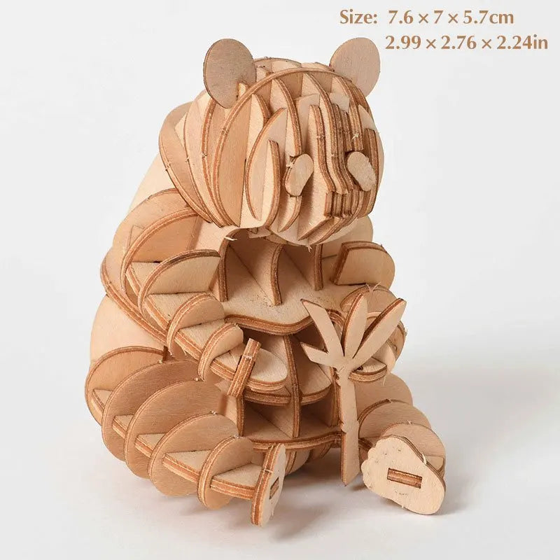 3D Wooden Puzzle Toys for  Adults Teens Animal Assembly Kit Decoration Animal Puzzle Games Home Office Creative Ornament