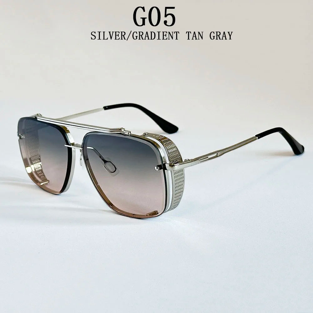 Steampunk Square Sunglasses With UV400 Protection