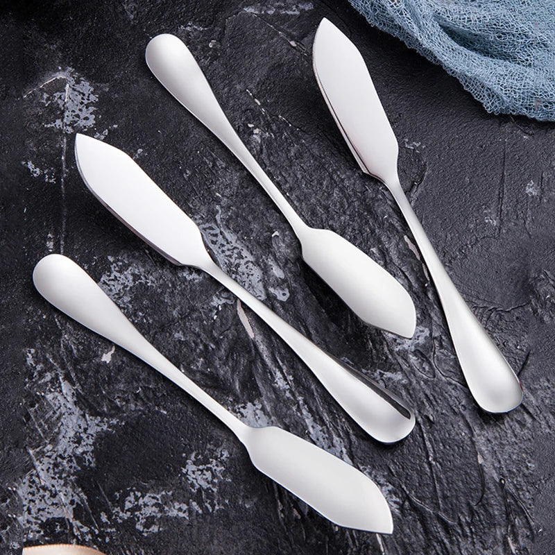 304 Stainless Steel Butter Knife Kitchen Cheese Knife Silver Color Dessert Tools Jam Spreader Utensil Cutlery Kichen Cheese Tool