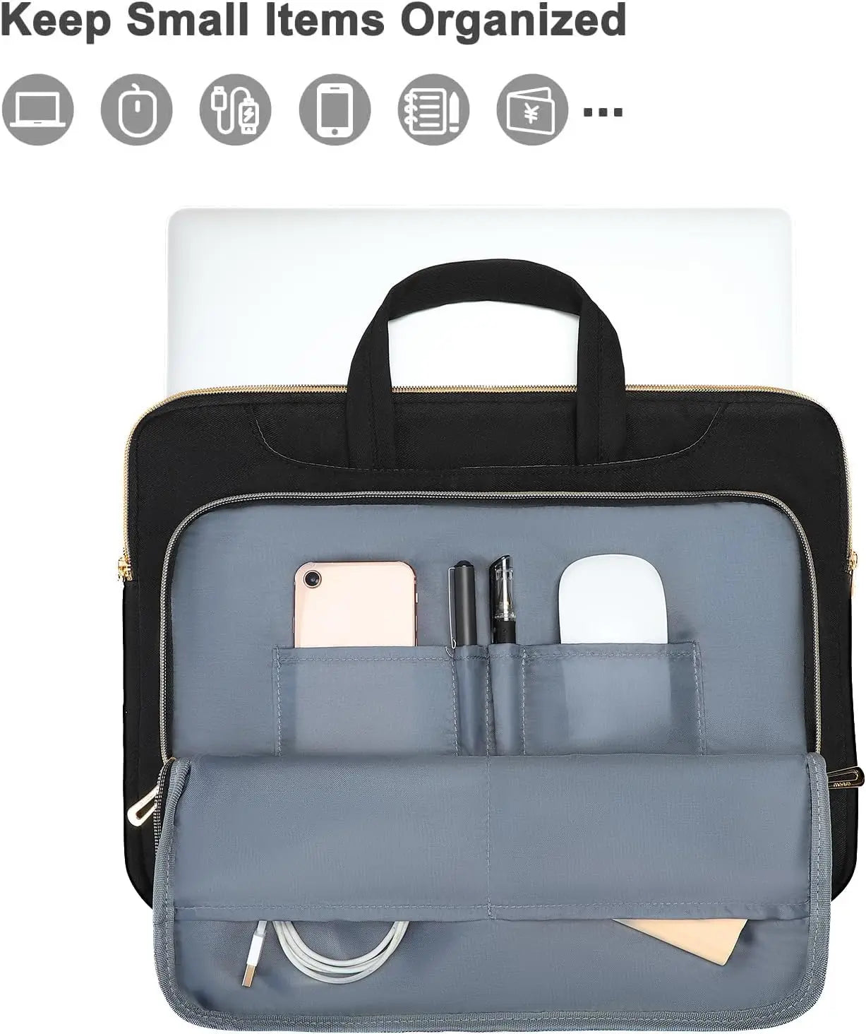 Laptop Bags 13 14 15 16 inch Notebook Bag for MacBook Air Pro M1 M2 M3 M4 Computer Handbag Briefcase Women Men Work Bag Sleeve