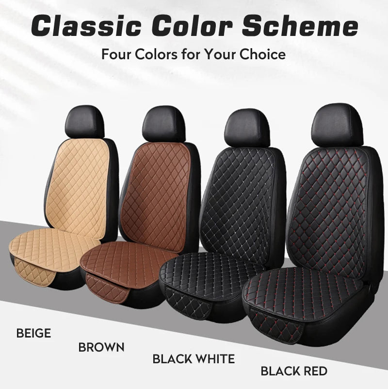 PU Leather Car Seat Cover Seat Back Cushion Minimalism Seat Cushion Universal Wear-resistant and Durable Four Seasons Pad Mat