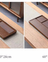 Tea Tray Household Solid Wood Tea Brewing Table Light Luxury High-End Tea Tray Kung Fu Tea Set Office Desk Wooden Tray