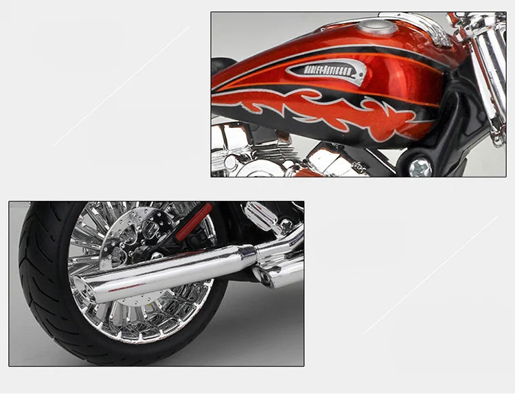 Diecast Harley CVO Breakout 2014 Motorcycle Model 1 to 12 Scale