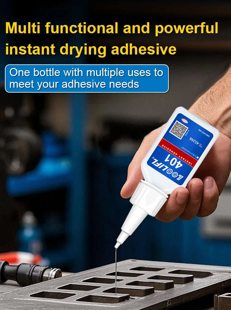 20ml 401 Instant Strong Super Glue Universal Superglue Mighty Instant Glue for Resin Ceramic Metal Glass Fast Dry