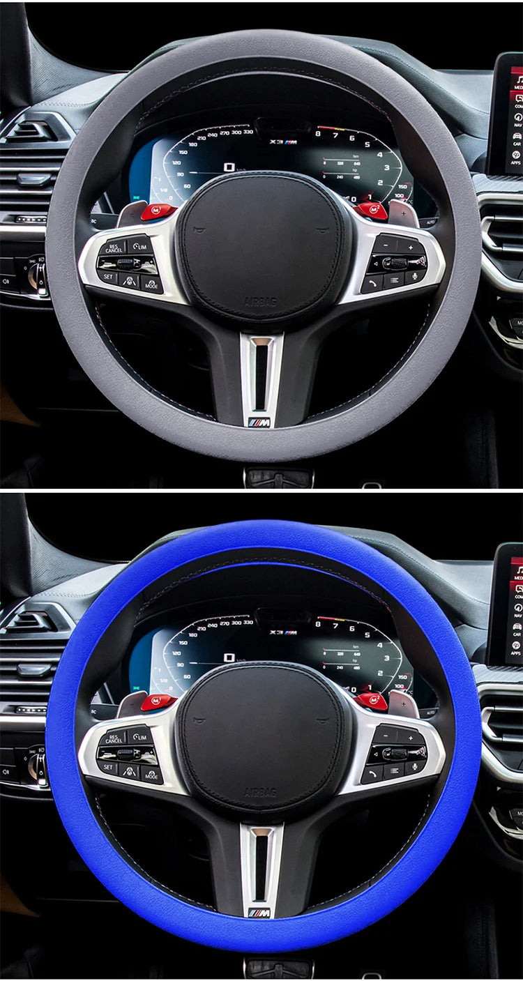Universal Silicone Car Steering Wheel Cover Anti Slip 32CM 40CM