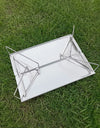 Mini Folding Table Portable Pop-Up Outdoor Picnic Table Ultralight  Aluminum Alloy Tea Coffee Table for Family Camping