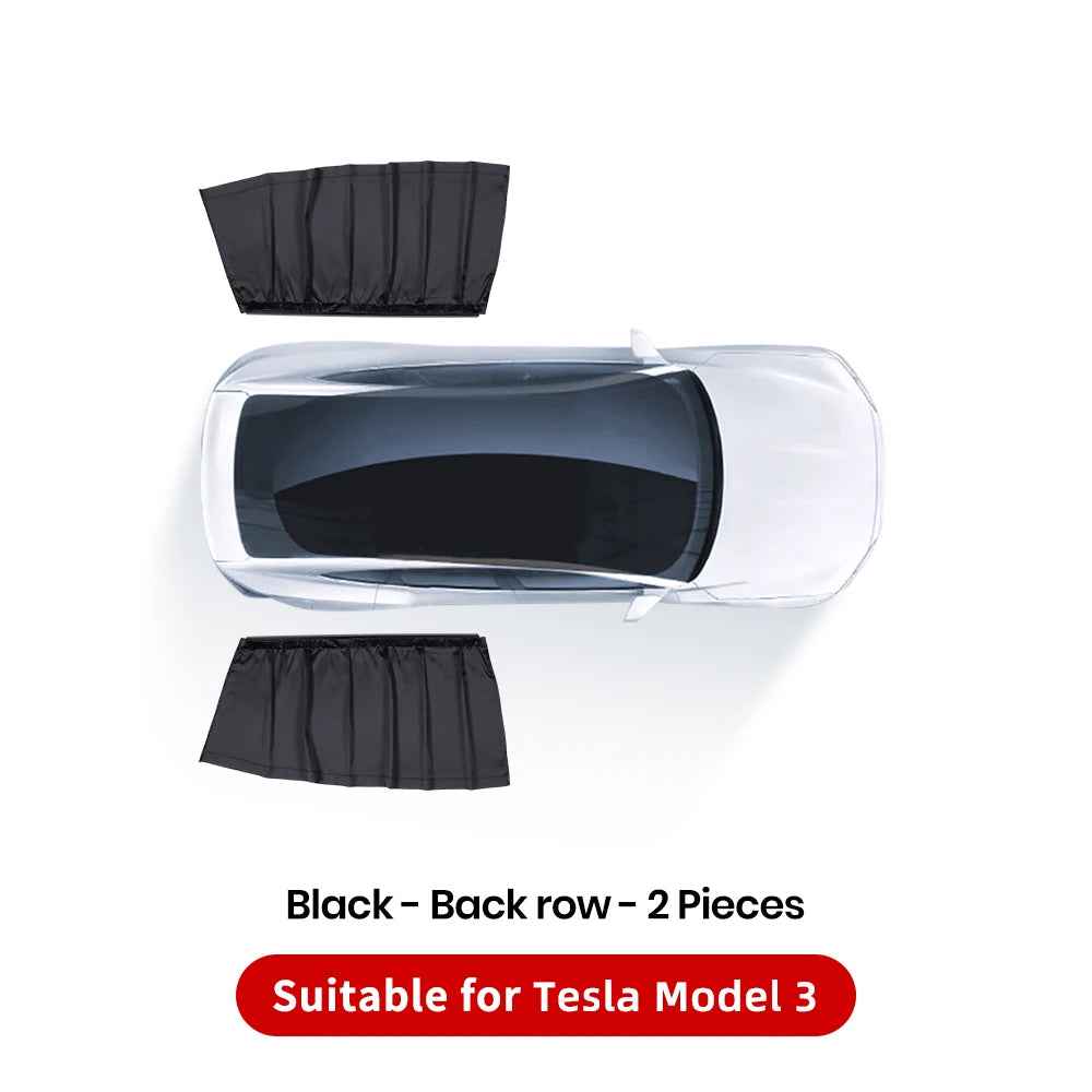 Ice Crystal Side Window Privacy Sunshade Set for Tesla Model 3 Y YL Highland Front and Rear Windshield Cover