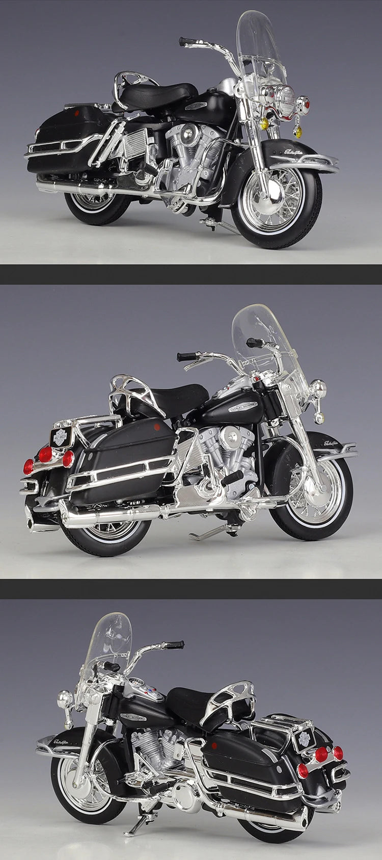 1 18 Scale Harley Davidson FLH Electra Glide 1966 Diecast Motorcycle Model
