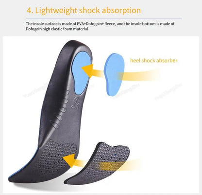 Orthopedic Insoles for Shoes Men Women Arch Support Insole for Feet Comfortable Shock-absorbing Inserts Sport Running Shoe Sole