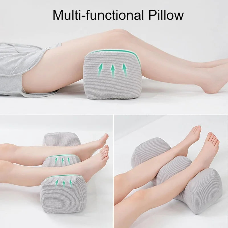 Memory Foam Knee Pillow for Sleeping Orthopedic Leg Support Cushion Ergonomic Pregnancy Maternity Bed Rest Comfort Lumbar Pad