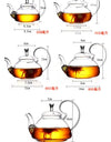 New Flower Puer Glass Tea Teapot Kung Fu Tea Maker With Heat Resistant Chinese Glass Tea Kettle With Tea Filter Teaware