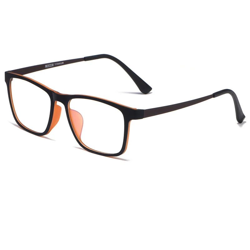 HONGMEI Ultralight Titanium Alloy TR90 Myopia Glasses Retro square Optical Prescription Eyeglasses Frame Men And Women